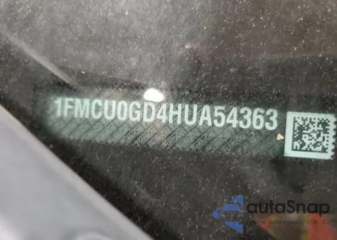 2017 Ford Escape Se from USA, damaged, VIN 1FMCU0GD4HUA54363